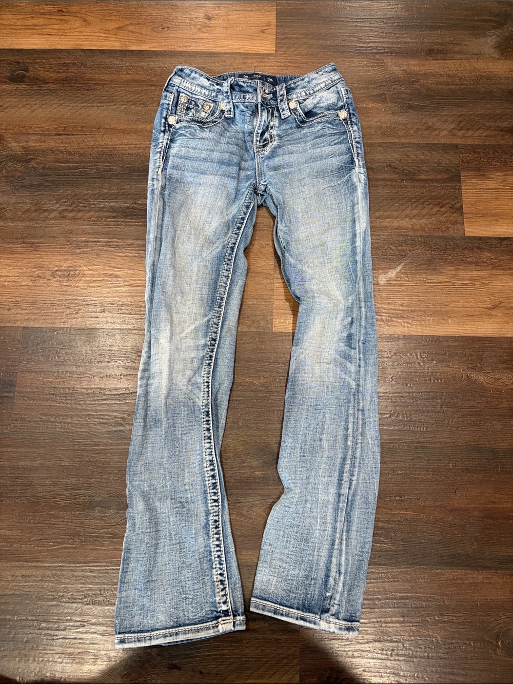 Miss Me Light Blue Boot Cut Jeans
